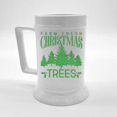 Vintage Farm Fresh Christmas Trees Beer Stein