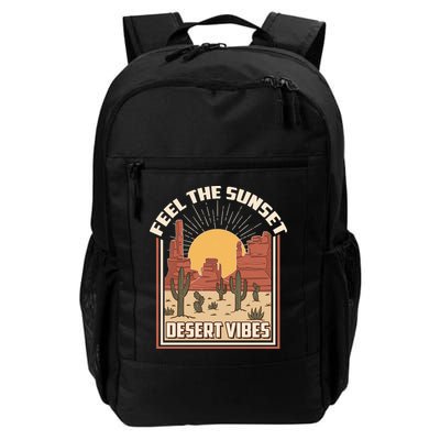 Vintage Feel The Sunset Desert Vibes Backpack
