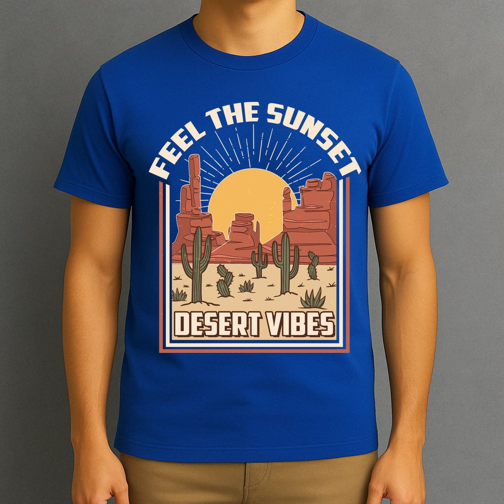 Vintage Feel The Sunset Desert Vibes T-Shirt