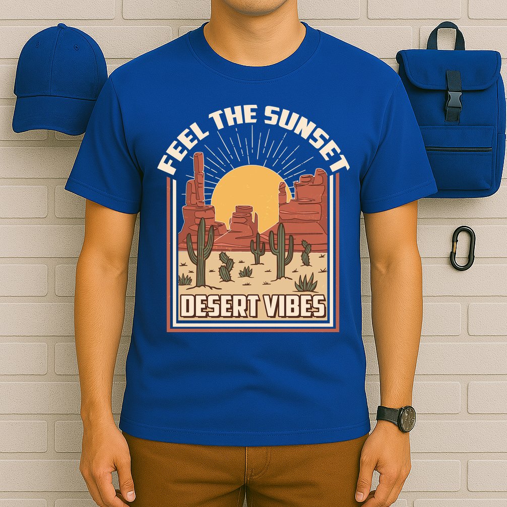 Vintage Feel The Sunset Desert Vibes T-Shirt