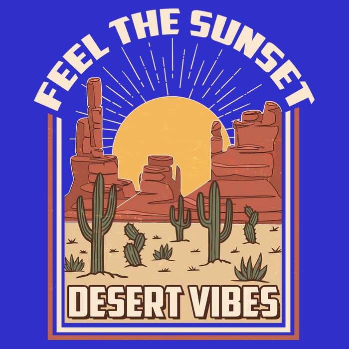 Vintage Feel The Sunset Desert Vibes T-Shirt