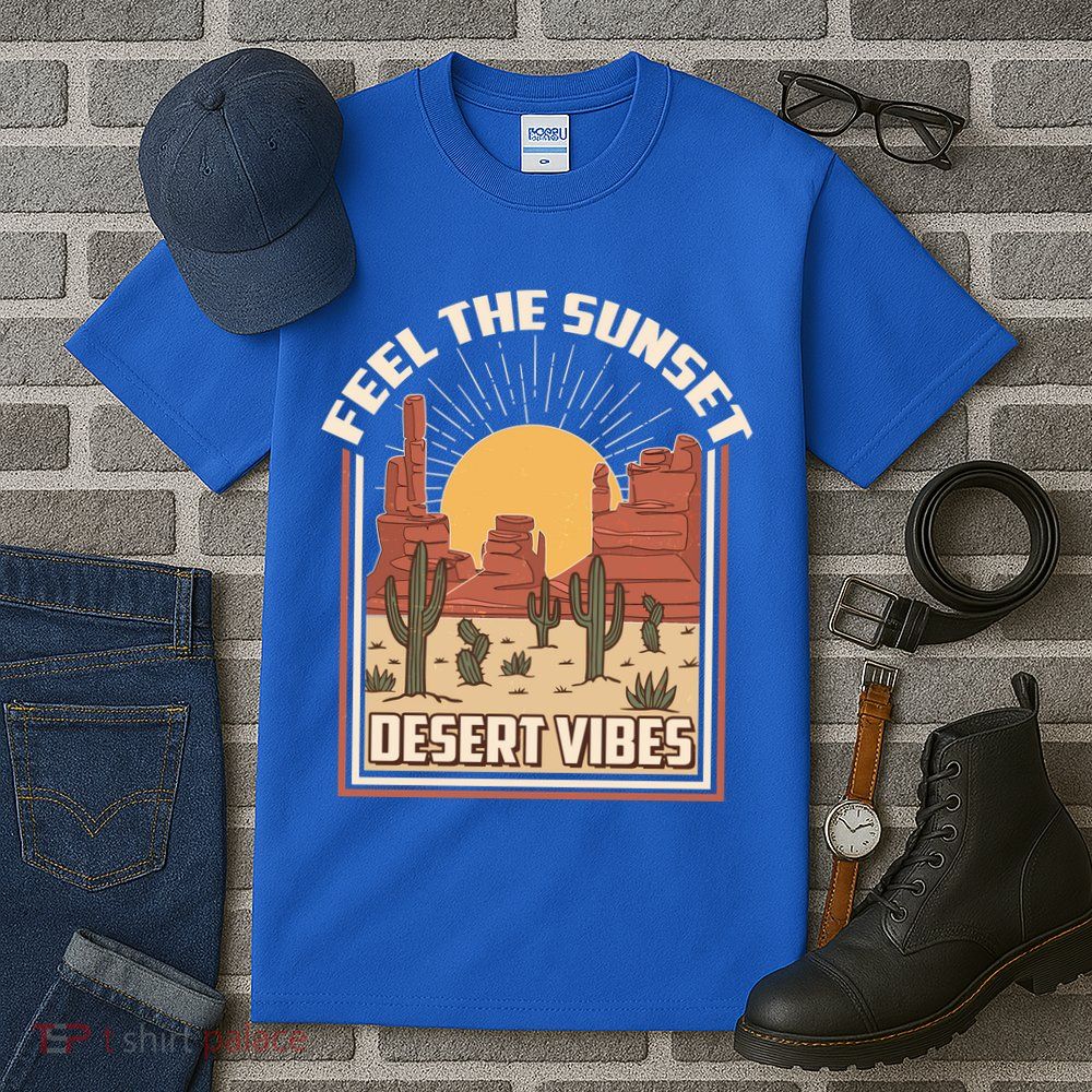 Vintage Feel The Sunset Desert Vibes Tall T-Shirt