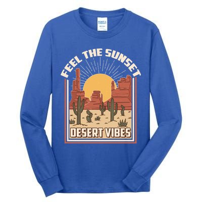 Vintage Feel The Sunset Desert Vibes Tall Long Sleeve T-Shirt