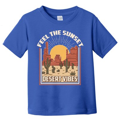 Vintage Feel The Sunset Desert Vibes Toddler T-Shirt