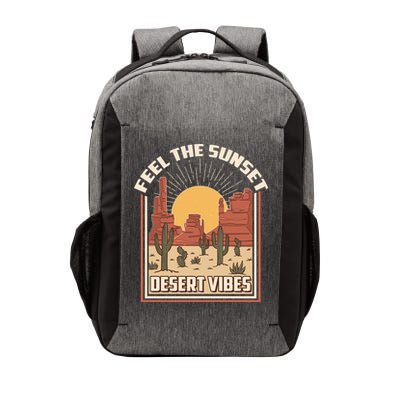 Vintage Feel The Sunset Desert Vibes Vector Backpack