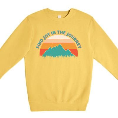 Vintage Find Joy In The Journey  Premium Crewneck Sweatshirt