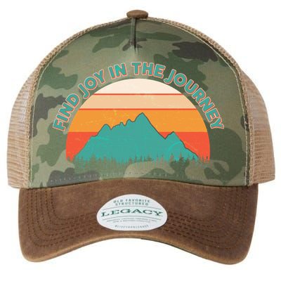 Vintage Find Joy In The Journey  Legacy Tie Dye Trucker Hat