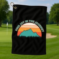 Vintage Find Joy In The Journey  Golf Towel
