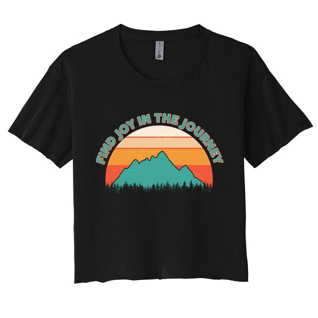 Vintage Find Joy In The Journey  Crop Top