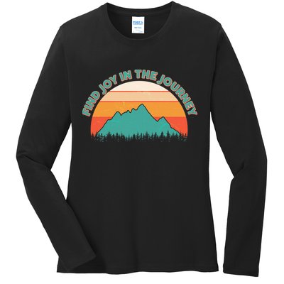 Vintage Find Joy In The Journey  Ladies Long Sleeve Shirt