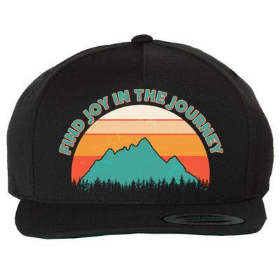 Vintage Find Joy In The Journey  Wool Snapback Cap