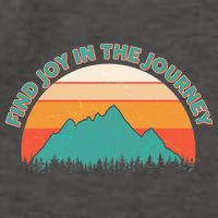 Vintage Find Joy In The Journey  Vector Backpack
