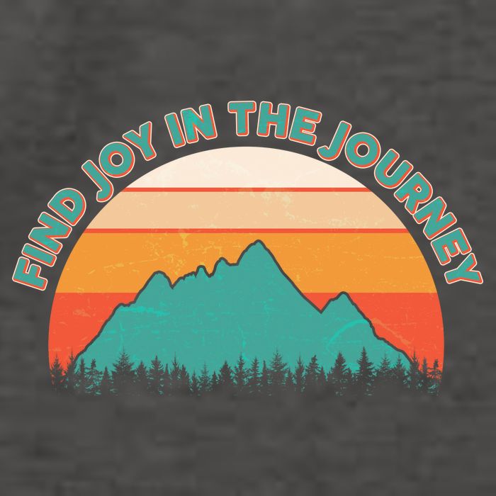 Vintage Find Joy In The Journey  Vector Backpack