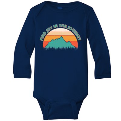 Vintage Find Joy In The Journey  Baby Long Sleeve Bodysuit