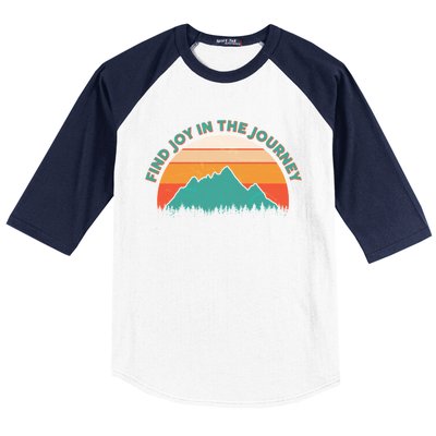 Vintage Find Joy In The Journey  Baseball Sleeve Shirt