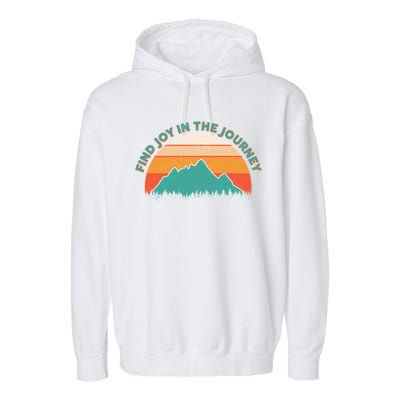 Vintage Find Joy In The Journey  Garment-Dyed Fleece Hoodie