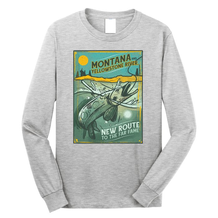 Vintage Fishing Montana Long Sleeve Shirt