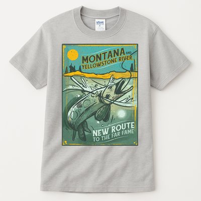 Vintage Fishing Montana Tall T-Shirt
