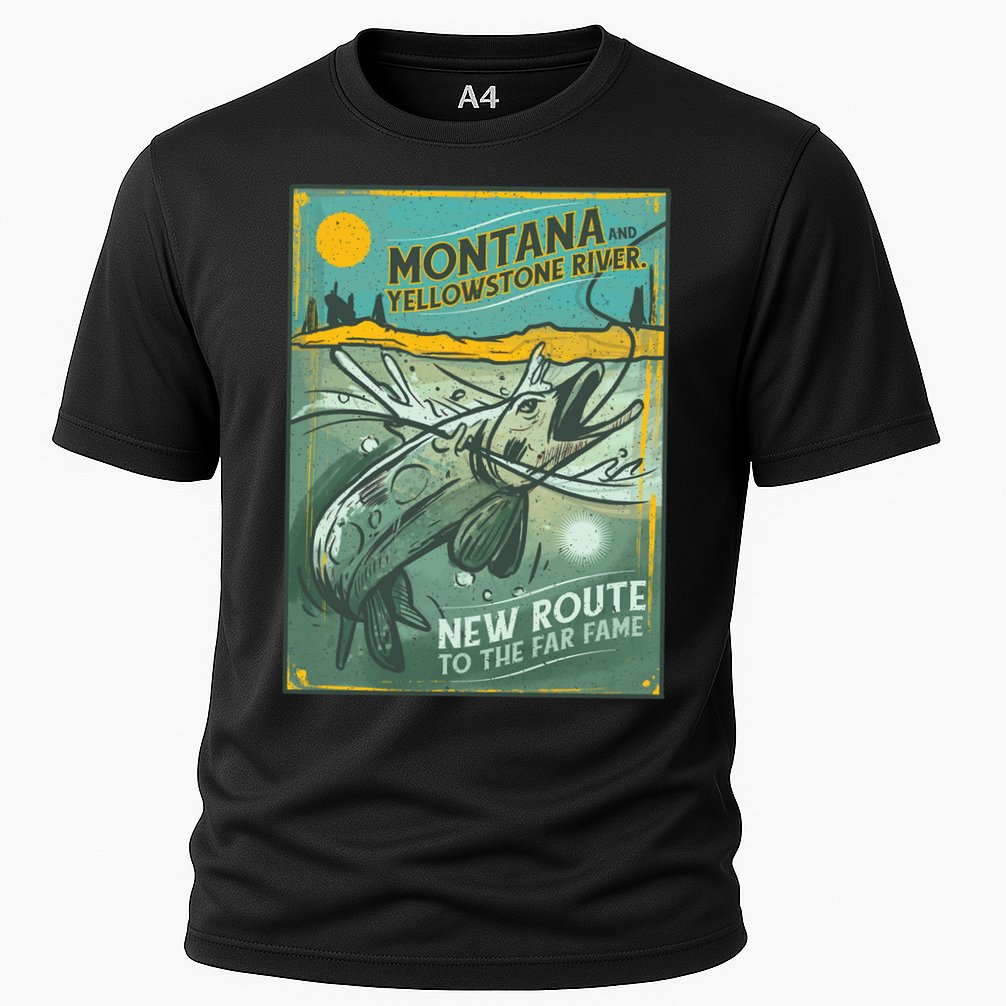 Vintage Fishing Montana Performance Shirt