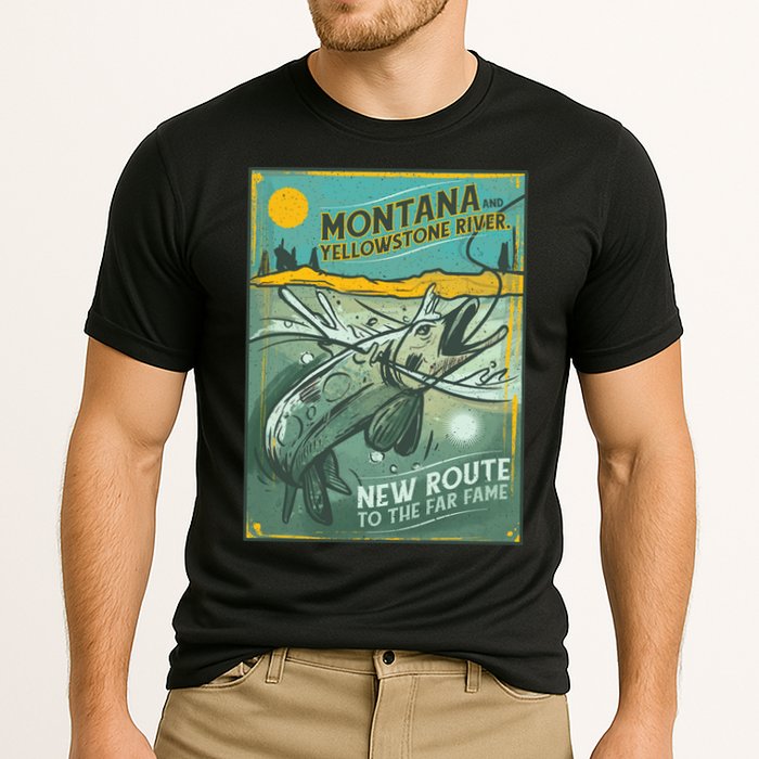 Vintage Fishing Montana Performance Shirt