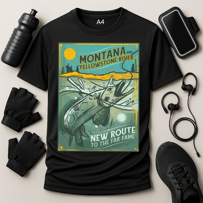 Vintage Fishing Montana Performance Shirt