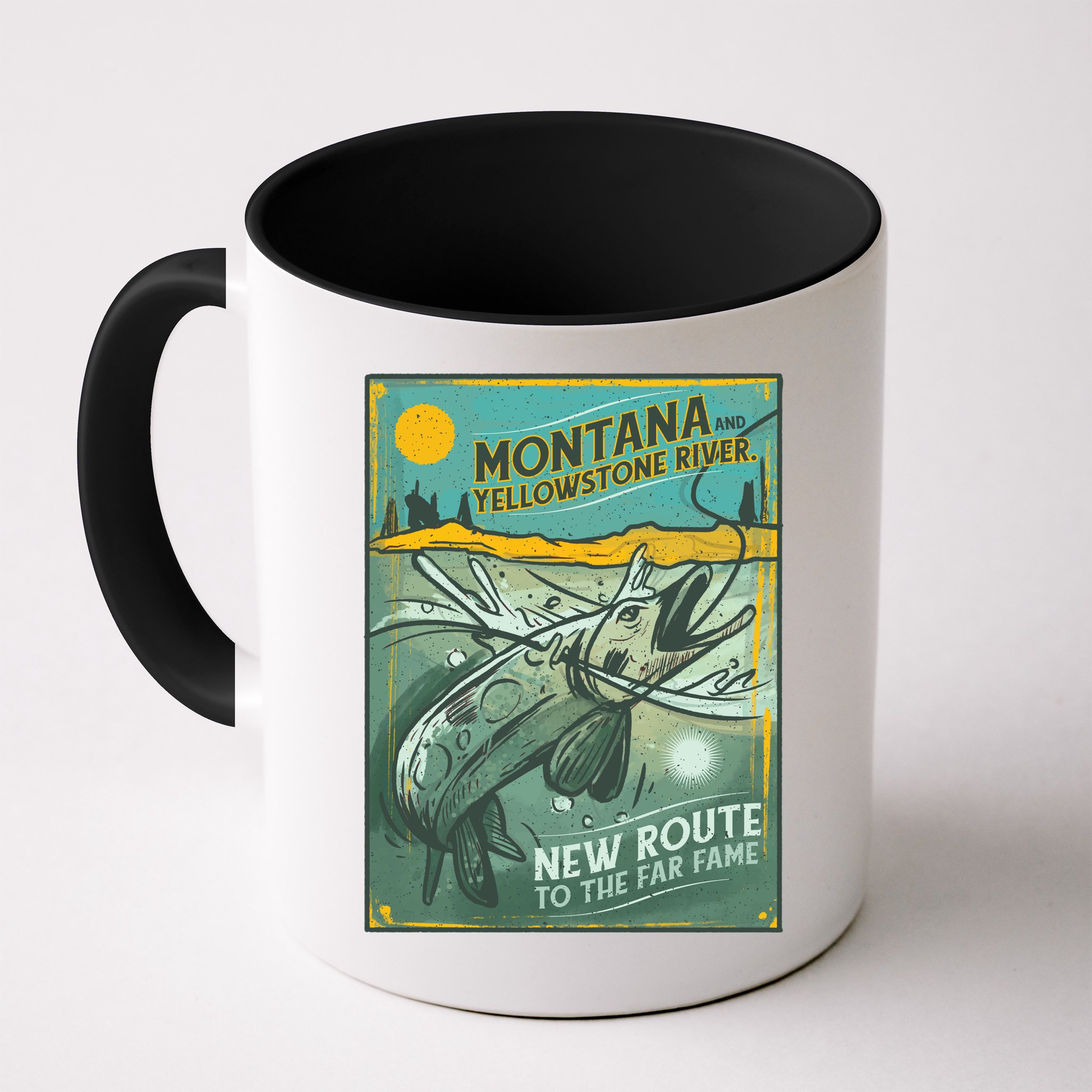 Vintage Fishing Montana Mug