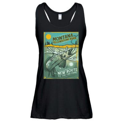 Vintage Fishing Montana Ladies Essential Flowy Tank