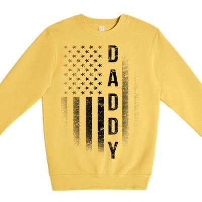 Vintage Flag American Dad Premium Crewneck Sweatshirt