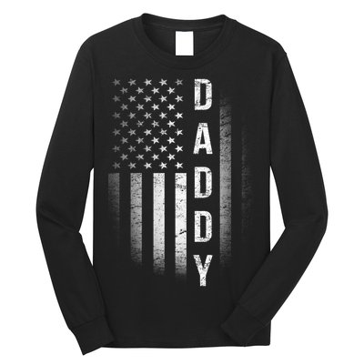 Vintage Flag American Dad Long Sleeve Shirt