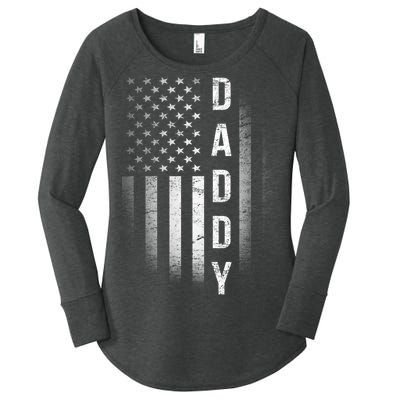 Vintage Flag American Dad Women's Perfect Tri Tunic Long Sleeve Shirt