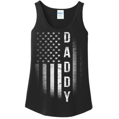 Vintage Flag American Dad Ladies Essential Tank