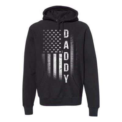 Vintage Flag American Dad Premium Hoodie