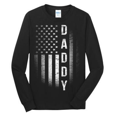 Vintage Flag American Dad Tall Long Sleeve T-Shirt