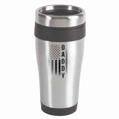 Vintage Flag American Dad 16oz Travel Tumbler