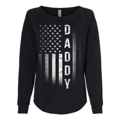 Vintage Flag American Dad Womens California Wash Sweatshirt