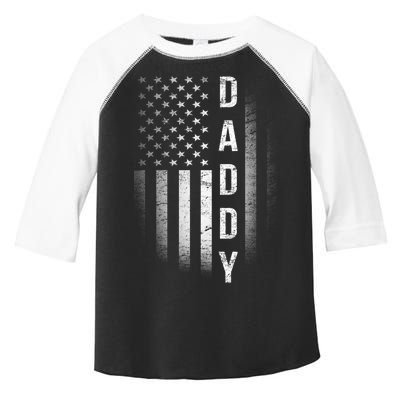 Vintage Flag American Dad Toddler Fine Jersey T-Shirt