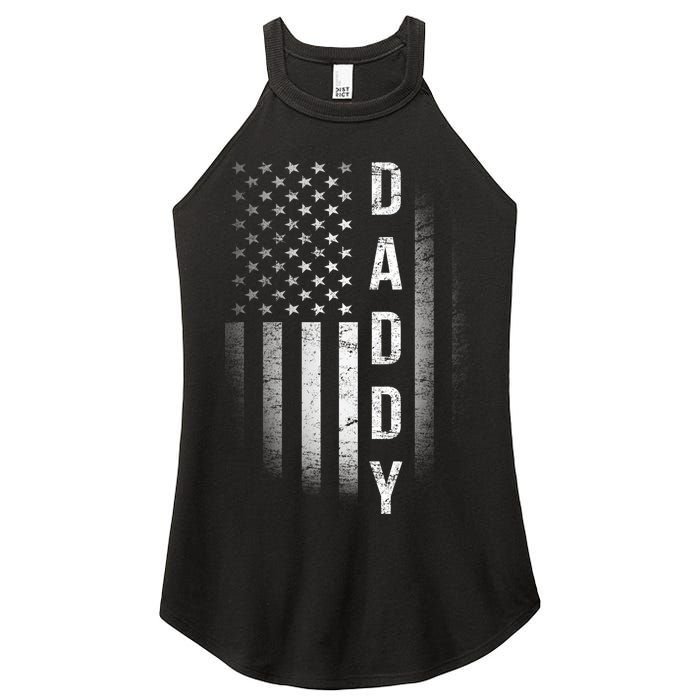 Vintage Flag American Dad Women's Perfect Tri Rocker Tank