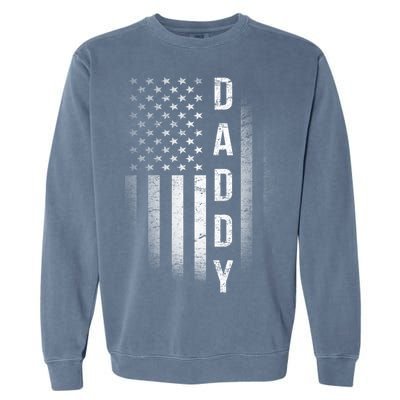 Vintage Flag American Dad Garment-Dyed Sweatshirt