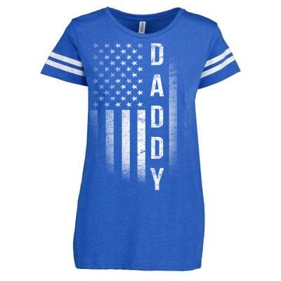 Vintage Flag American Dad Enza Ladies Jersey Football T-Shirt