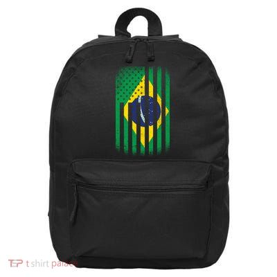 Vintage Flag Of Brazil 16 in Basic Backpack