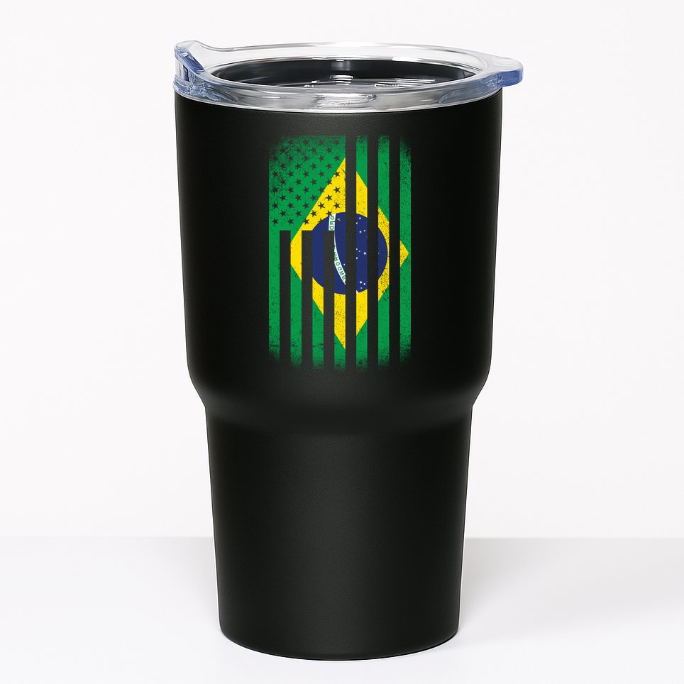 Vintage Flag Of Brazil Tumbler