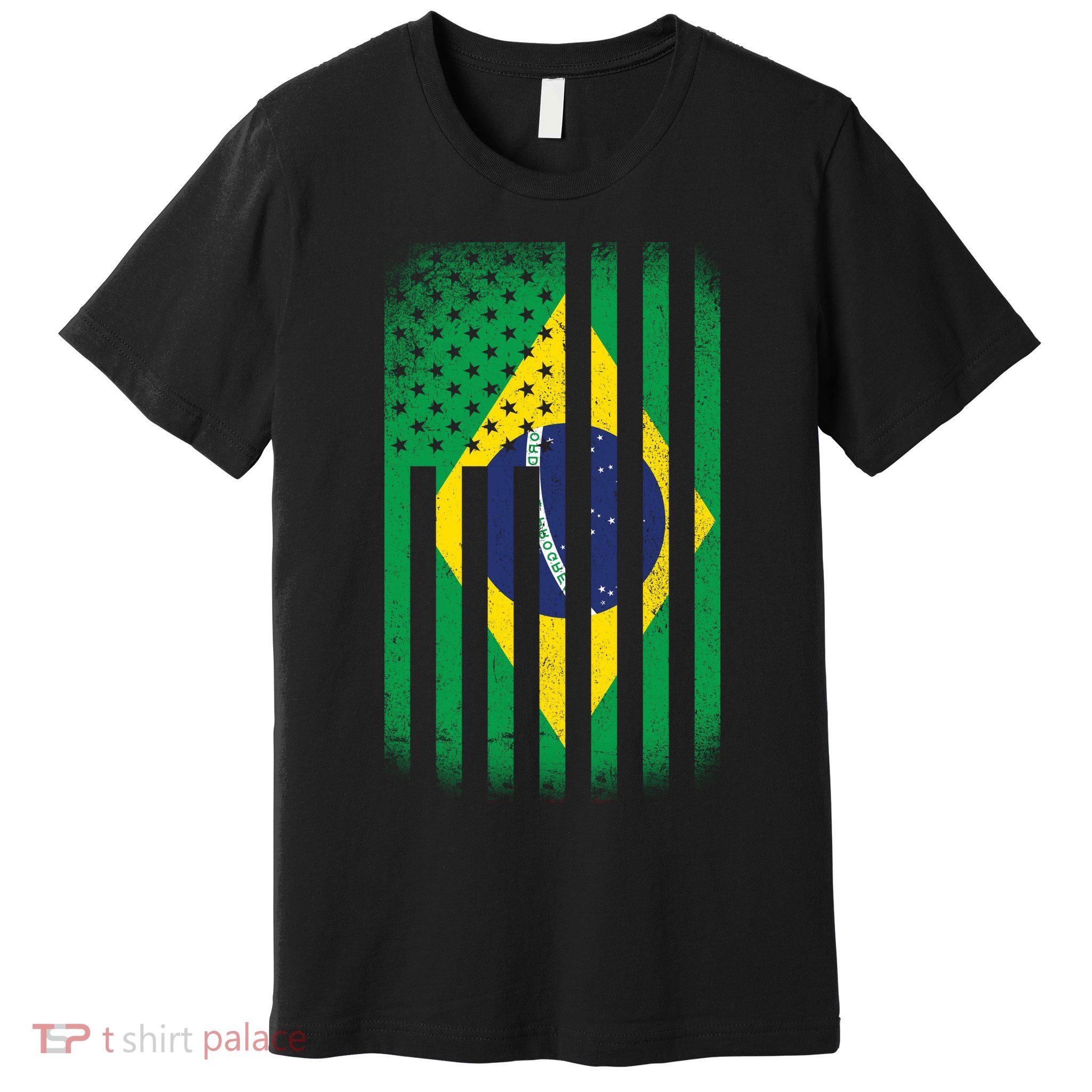 Vintage Flag Of Brazil Premium T-Shirt