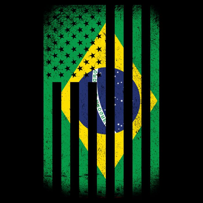 Vintage Flag Of Brazil Visor