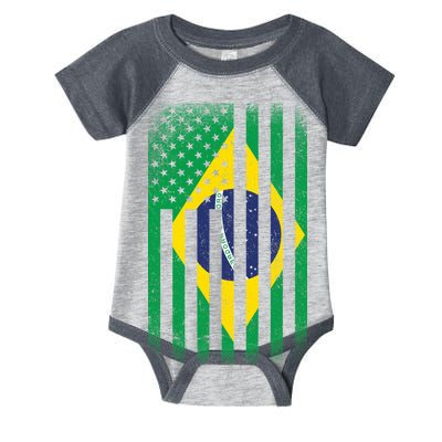 Vintage Flag Of Brazil Infant Baby Jersey Bodysuit