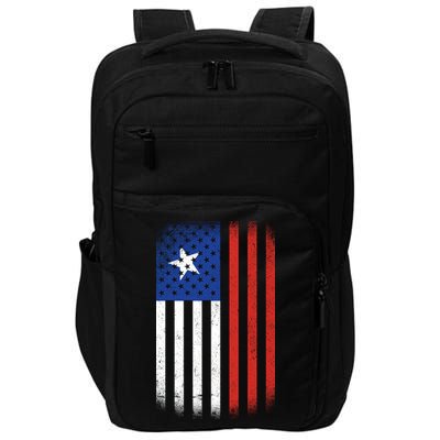Vintage Flag Of Chile Impact Tech Backpack