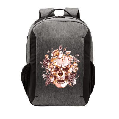 Vintage Floral Flower Skull Vector Backpack