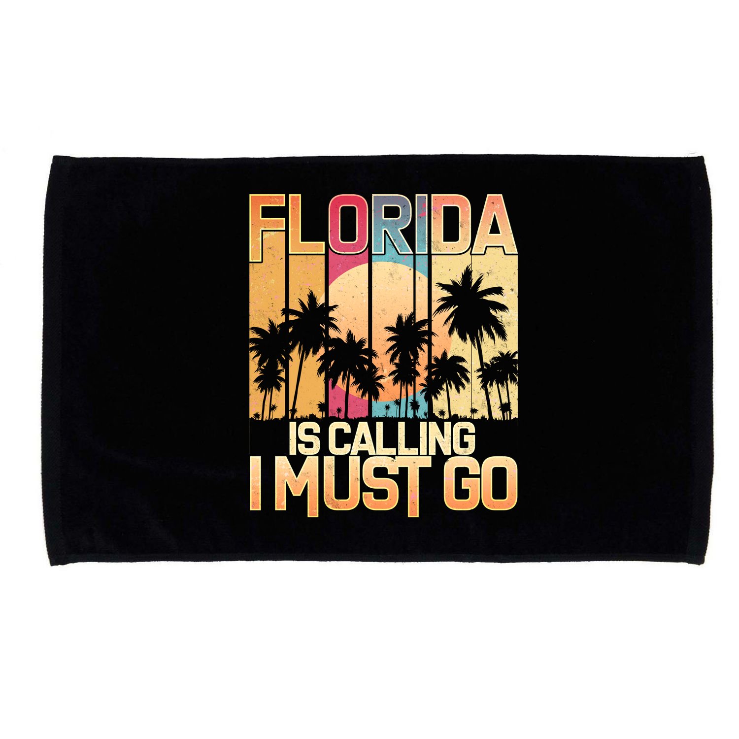 Vintage Florida Is Calling I Must Go Microfiber Hand Towel