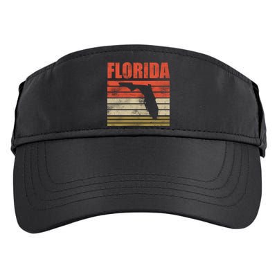 Vintage Florida State Map Adult Drive Performance Visor