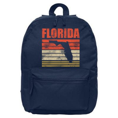 Vintage Florida State Map 16 in Basic Backpack