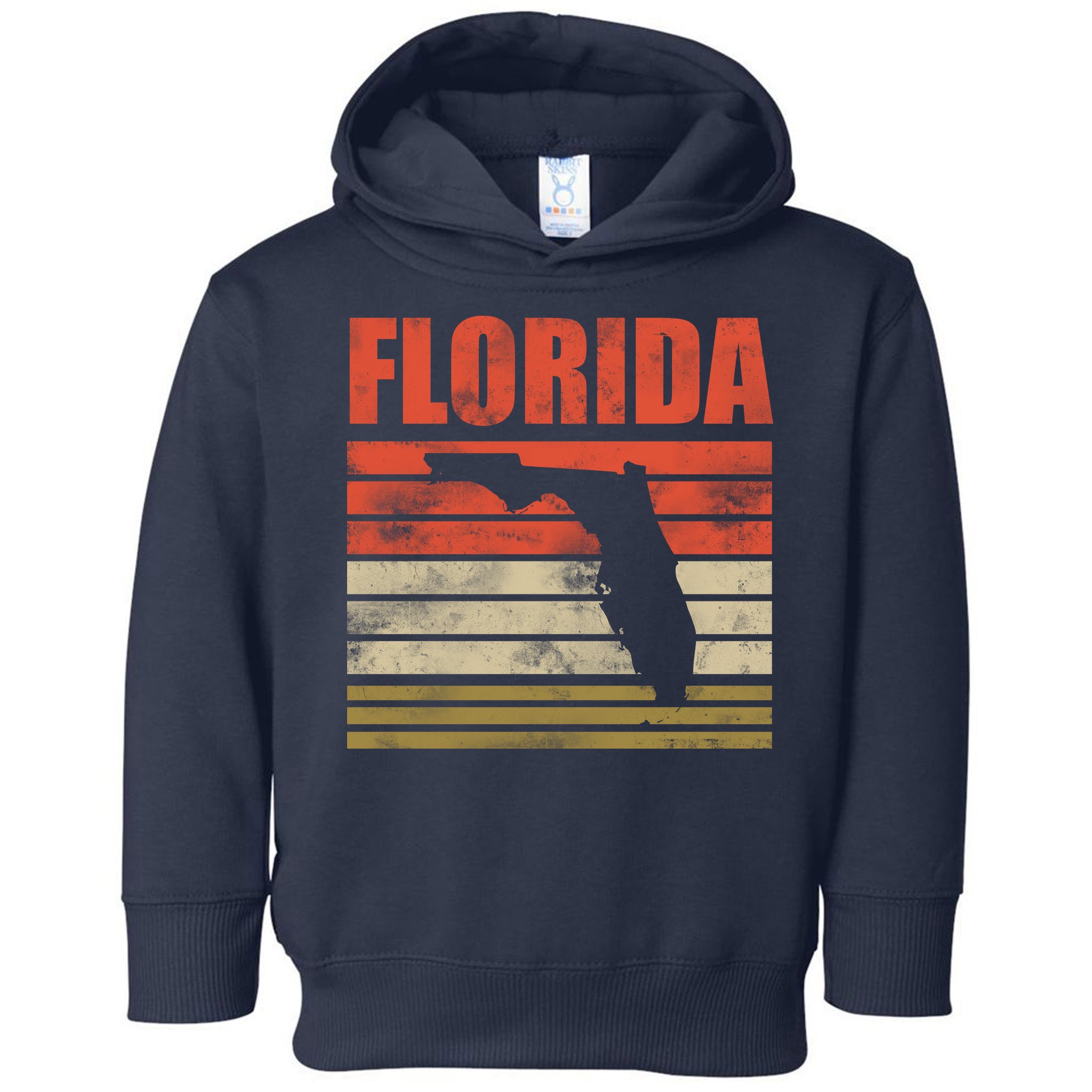Vintage Florida State Map Toddler Hoodie